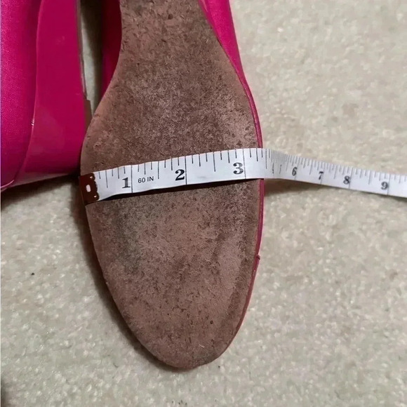 FS/NY‎ Women’s Pink Jigsaw Wedge Pumps Size 9 - Picture 8 of 11